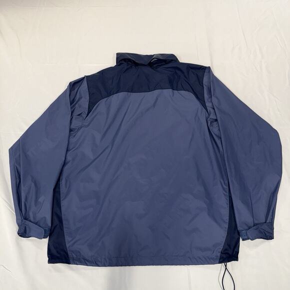 Columbia Water-Resistant Full Zip Jacket Two-Tone Blue Size:L - Picture 4 of 8